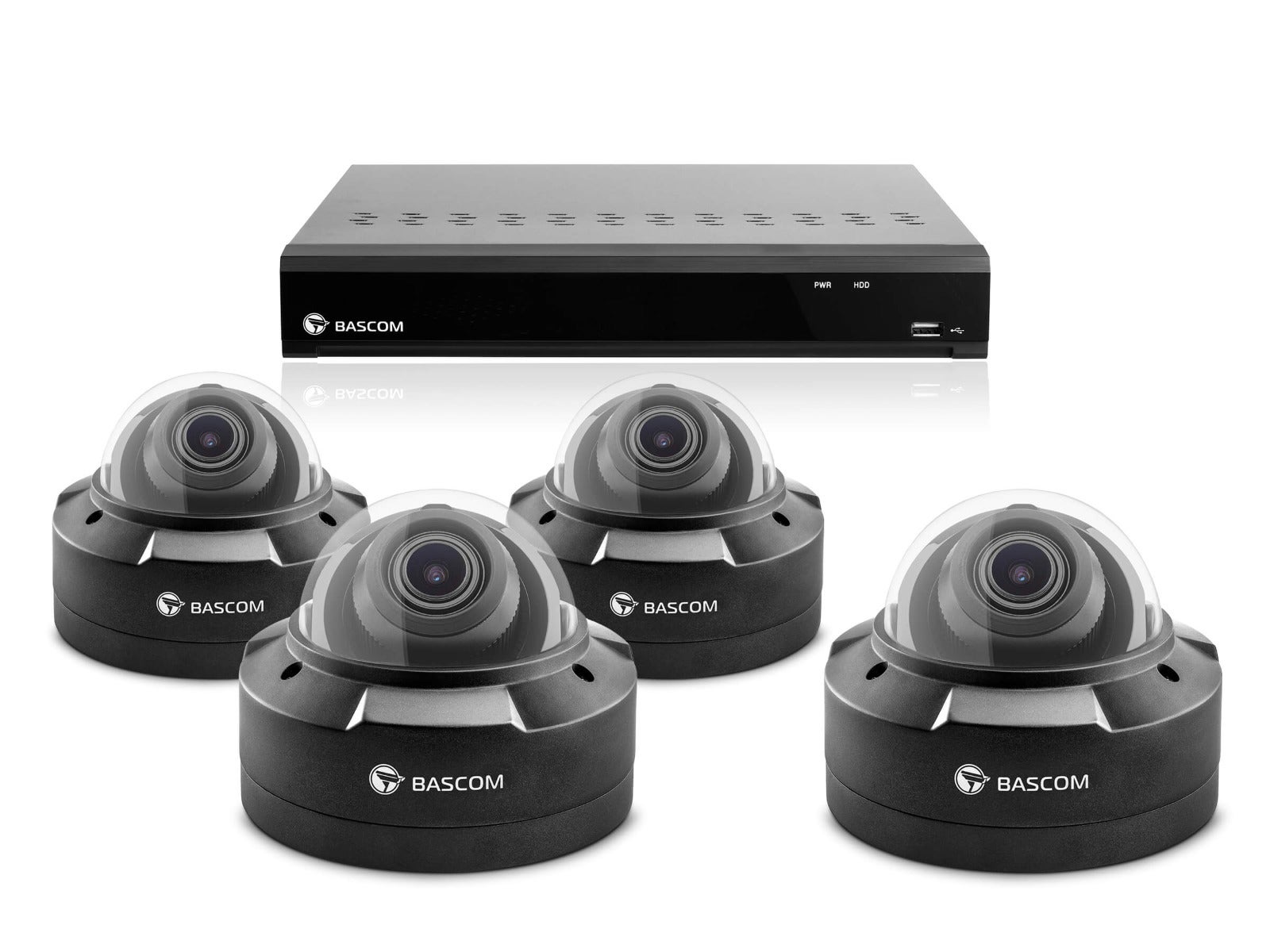 Trådløst 4-dome-system PLUS