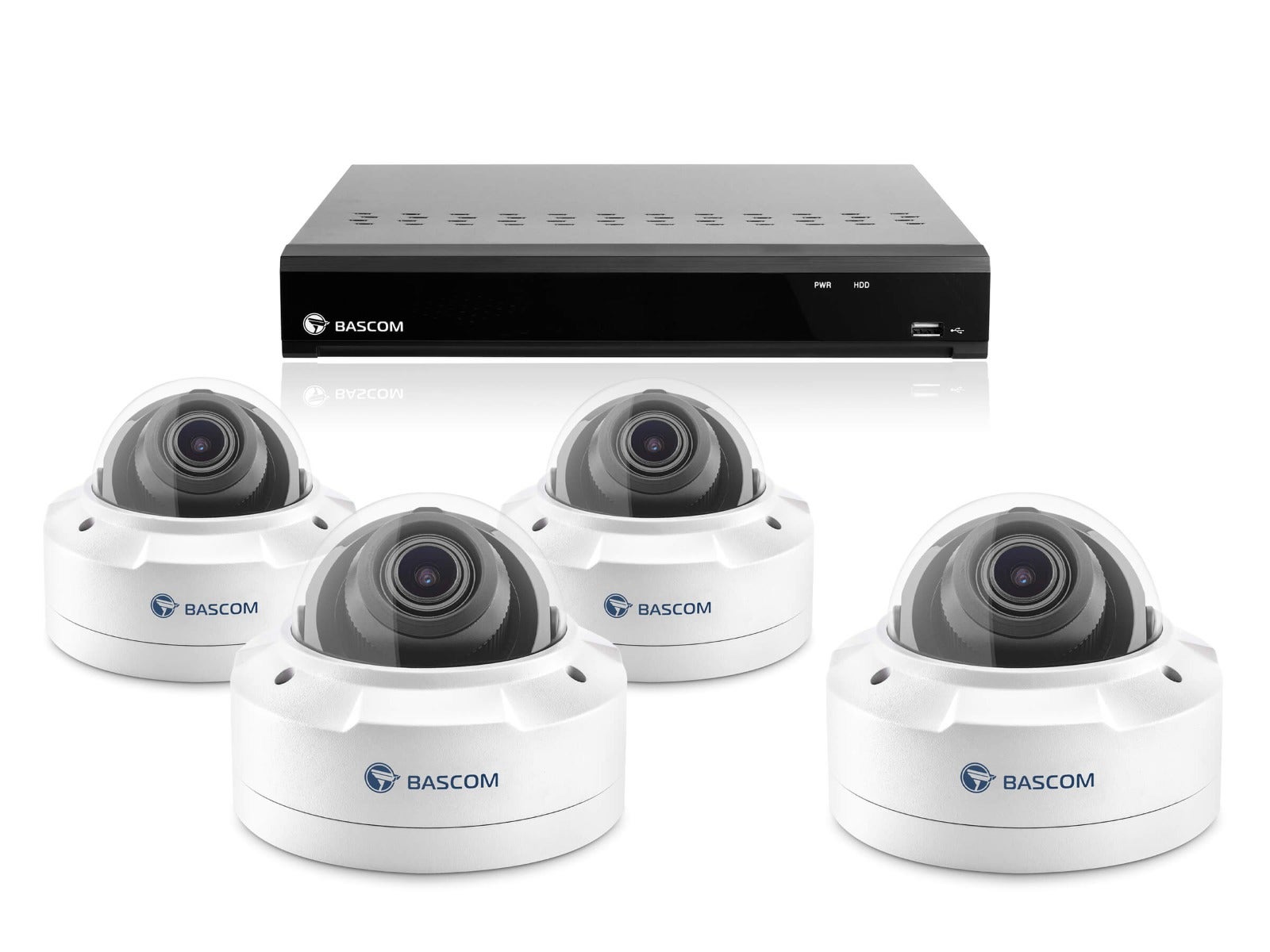 Trådløst 4-dome-system PLUS