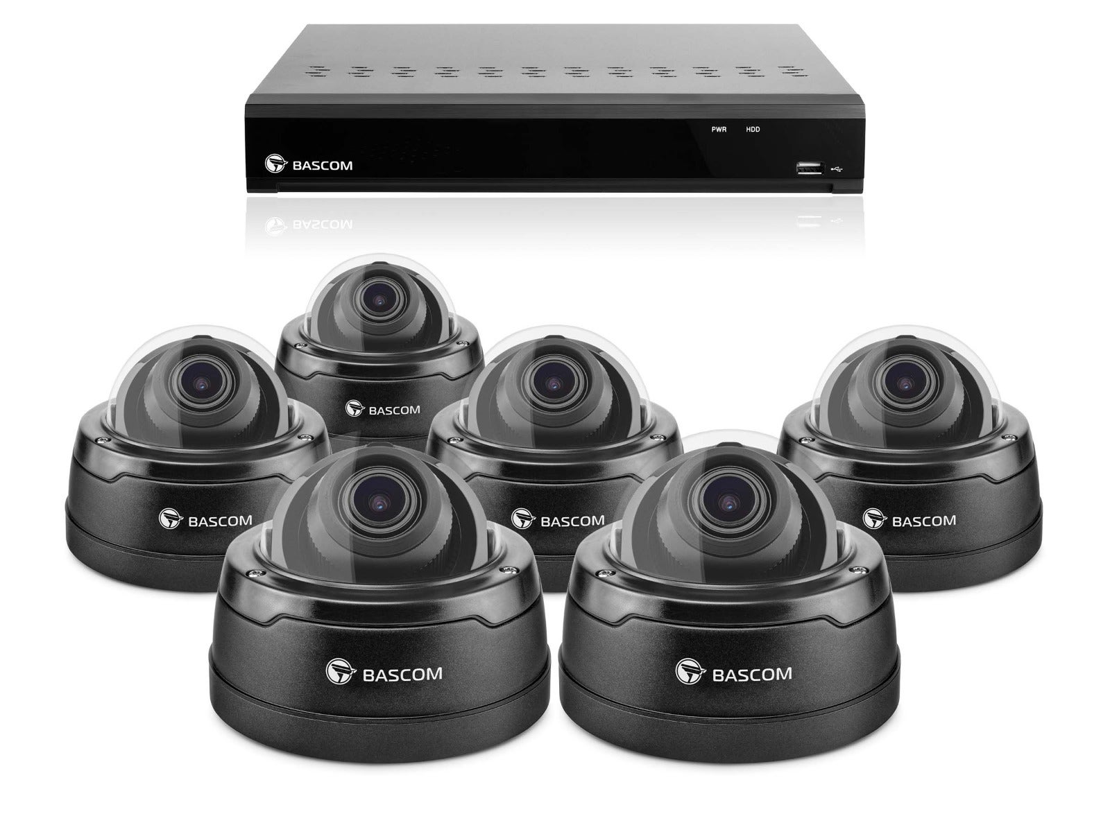 Trådløst 6-dome-system PRO