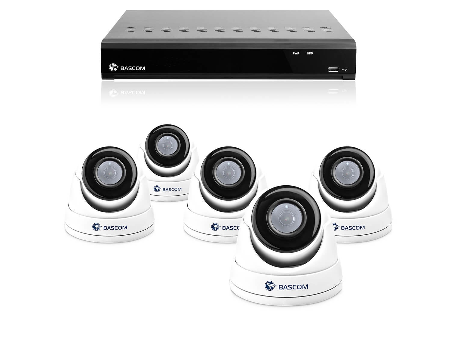 Trådløst 5-dome-system