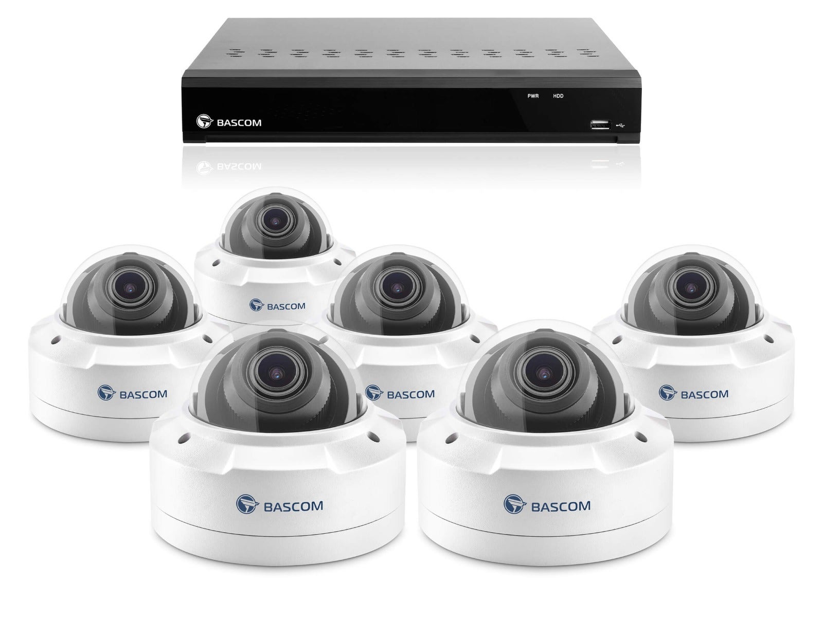 Trådløst 6-dome-system PLUS