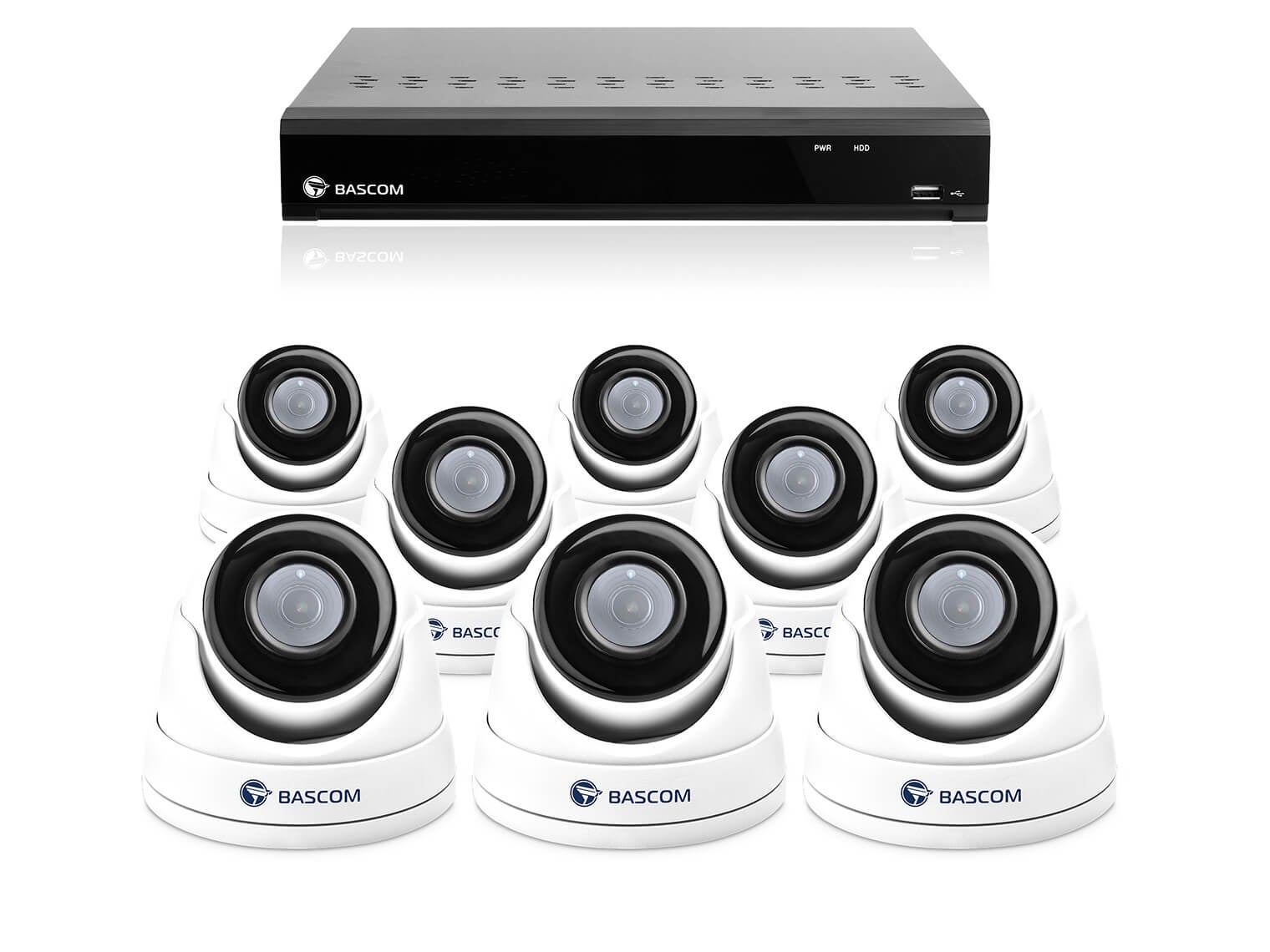 Trådløst 8-dome-system