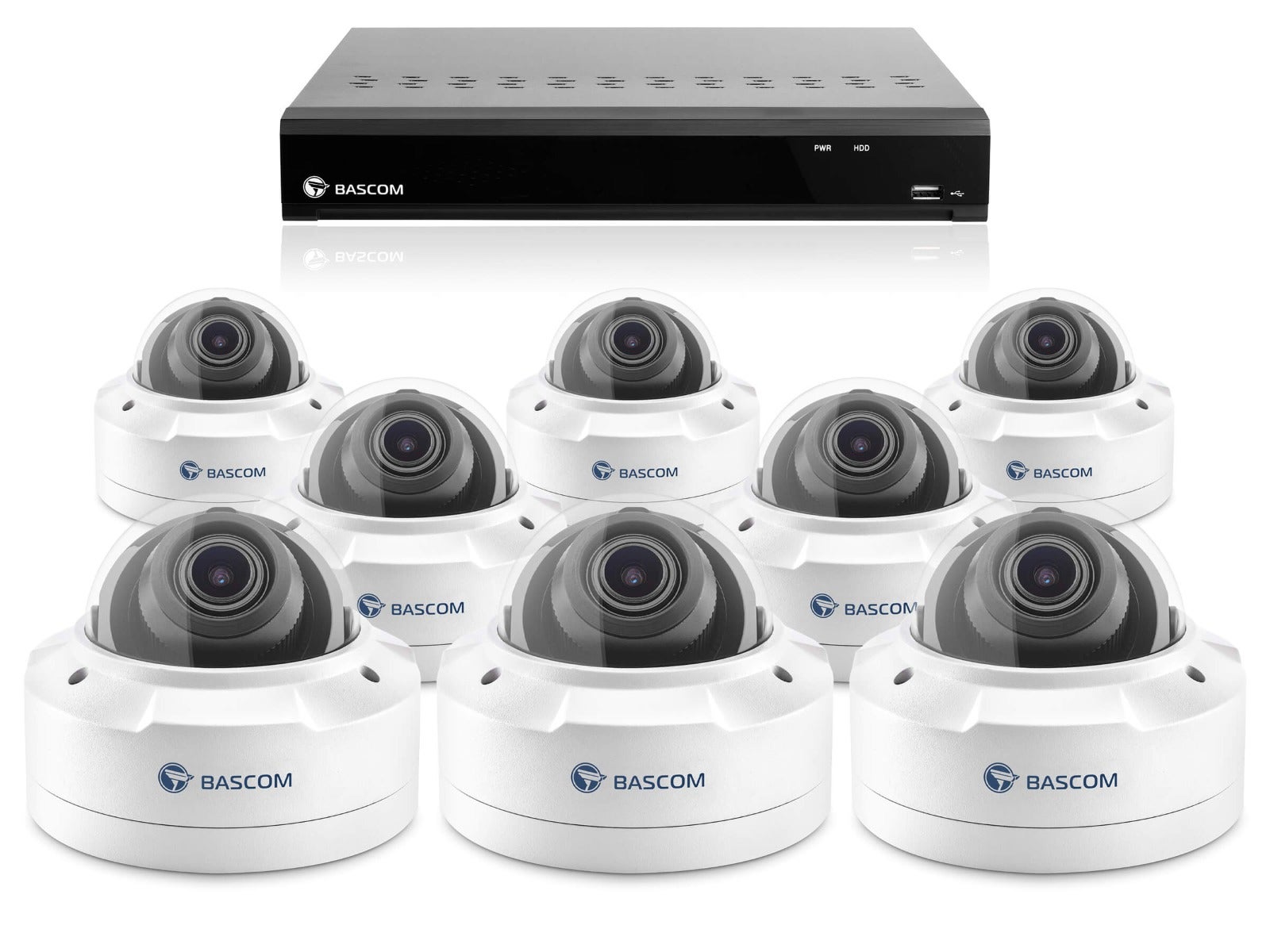 Trådløst 8-dome-system PLUS